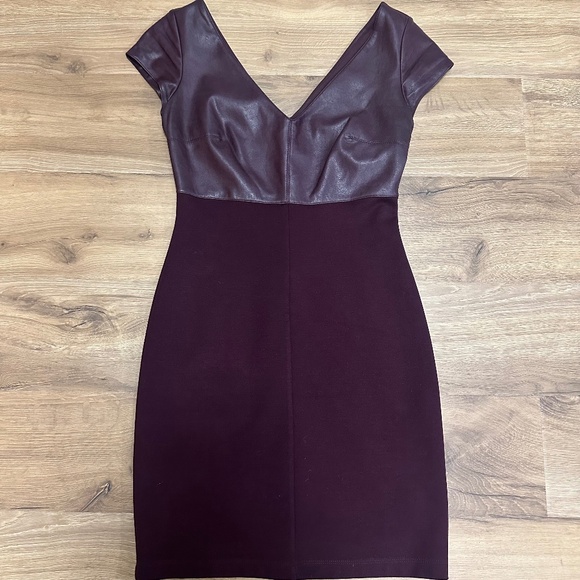 Bailey 44 Dante Faux Leather Detail Dress - Picture 11 of 14